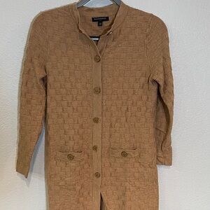 Banana Republic Textured Tan Cardigan